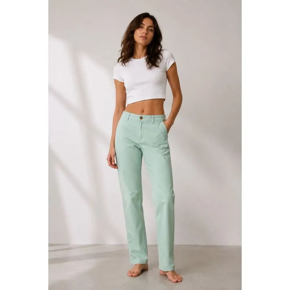 Tom Tailor Chino Pants Mint Green Cotton Casual European Size 42 US 12